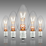 Clear C7 Incandescent Christmas Light Bulbs - Category Image