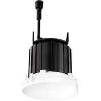 900 Lumens - 8 Watt - 3000 Kelvin - 1 in. LED Light Engine - Compatible Trimless Frame Sold Separately - Hardwire - Round - White Baffle - 93 CRI - 120/277 Volt - ELCO Lighting E1AK61F30W