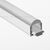6.56 ft. Anodized Aluminum REGULOR ZWK Channel with Aluminum Insert Thumbnail