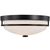 13 in. Flush Mount Ceiling Light Fixture - Frosted Glass - Bronze Finish Thumbnail