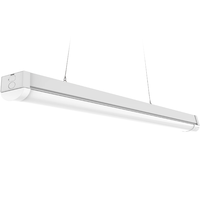 12,500 Lumen Max - 100 Watt Max - 8 ft. Wattage and Color Selectable LED Strip Fixture - Linkable - Watts 40-60-80-100 - Kelvin 3000-3500-4000-5000 - 120-277 Volt - Archipelago Lighting LLSN8-40100CS/RL