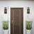 14 in. x 6 in. Outdoor Wall Sconce Fixture - Clear Glass - Black Finish Thumbnail