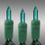 25 ft. - Incandescent Mini Light String - (50) Teal Bulbs - 6 in. Bulb Spacing - Green Wire Thumbnail