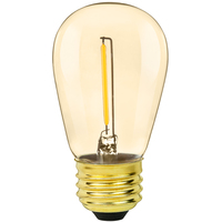 LED FILA S14 1W E26 AMBER
