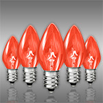 Amber-Orange C7 Christmas Light Bulbs - Category Image