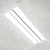 3900 Lumen Max - 35 Watt Max - 1 x 4 LED Troffer Fixture - Three Flat Light Panels - Wattage and Color Selectable Thumbnail