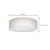 15 in. Color Selectable LED Flush Mount Ceiling Light Fixture - Fabric Shade - Beige Finish Thumbnail