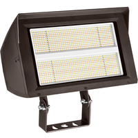 40,072 Lumen Max - 300 Watt Max - Wattage and Color Selectable LED Flood Light Fixture - Watts 200-240-300 - Kelvin 3000-4000-5000 - Trunnion Mount - 120-277 Volt - PLT-13224