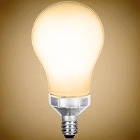 450 Lumens - 5 Watt - 3000 Kelvin - LED A15 Filament Bulb - Opal Finish - 40 Watt Equal - Candelabra Base - 90 CRI - 120 Volt - PLT-13465