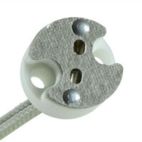 Round Halogen 2 pin socket