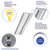 4050 Lumen Max - 35 Watt Max - 1 x 4 LED Troffer Fixture - Three Flat Light Panels - Wattage and Color Selectable Thumbnail