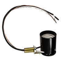 Incand. Med. Socket black 5/PK