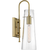 17 in. x 5 in. Wall Sconce Fixture - Clear Glass - Brass Finish Thumbnail