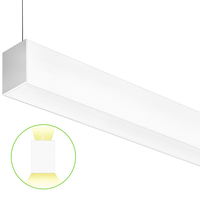 4 ft. Color Selectable Architectural LED Linear Fixture - Up/Down Light - 6200 Total Lumens - White - Linkable - 50 Watt - Kelvin 3500-4000-5000 - 120-277 Volt - PLT-80072