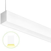 4 ft. Color Selectable Architectural LED Linear Fixture - 4340 Total Lumens - White - Linkable - 35 Watt - Kelvin 3500-4000-5000 - 120-277 Volt - PLT-80071