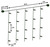 11 ft. Icicle Stringer - (50) Mini Lights - MULTI-COLOR Thumbnail