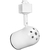 Track Light Fixture - Round Back Cylinder - White - Black Baffle  Thumbnail