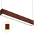 2 ft. Wattage and Color Selectable Architectural LED Linear Fixture - Up/Down Light - 2950 Total Lumens - Dark Wood Finish Thumbnail