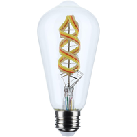 450 Lumens - LED Smart Bulb - Edison Filament - 6 Watt - Color Changing and Tunable White - 2700-5000 Kelvin - 40 Watt Equal - Medium Base - Dimming through STARFISH App - Compatible with Alexa and Google Home - 90 CRI - 120 Volt - Nuvo S11240