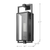 17 in. x 7 in. Outdoor Wall Sconce Fixture - Clear Glass - Black Finish Thumbnail