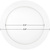 1550 Lumens - 18 Watt - 5000 Kelvin - 8 in. Ultra Thin LED Downlight Fixture Thumbnail