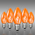 C7 - 7 Watt - Transparent Amber - Incandescent Christmas Light Replacement Bulbs Thumbnail