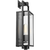 17 in. x 7 in. Outdoor Wall Sconce Fixture - Clear Glass - Black Finish Thumbnail