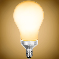 450 Lumens - 5 Watt - 2700 Kelvin - LED A15 Filament Bulb - Opal Finish - 40 Watt Equal - Candelabra Base - 90 CRI - 120 Volt - PLT-13464