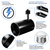 Track Light Fixture - Flat Back Cylinder - Black  Thumbnail