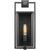 17 in. x 7 in. Outdoor Wall Sconce Fixture - Clear Glass - Black Finish Thumbnail