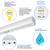 5550 Lumen Max - 45 Watt Max - 4 ft. Wattage and Color Selectable LED Stairwell Fixture with Motion Sensor Thumbnail