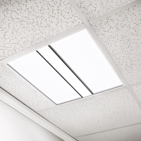 3920 Lumen Max - 35 Watt Max - 2 x 2 LED Troffer Fixture - Three Flat Light Panels - Wattage and Color Selectable - Watts 25-30-35 - Kelvin 3500-4000-5000 - 120-277 Volt - 4 Pack - PLT-90319