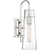 17 in. x 5 in. Wall Sconce Fixture - Clear Glass - Nickel Finish Thumbnail