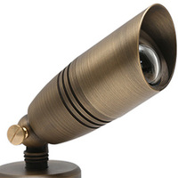 Directional Bullet Light - 12 Volt - Narrow Flood Beam - Bronze Finish - For Use with MR16