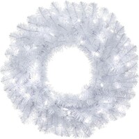 2 ft Wreath Crystal WHT Spruce