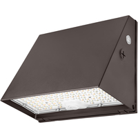 9094 Lumen Max - 60 Watt Max - Wattage and Color Selectable Full Cutoff LED Wall Pack Fixture - Watts 30-40-60 - Kelvin 3000-4000-5000 - Integrated Photocell - 120-277 Volt - PLT-13610