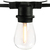 48 ft. Patio String Lights - Black Wire - 15 Sockets Thumbnail