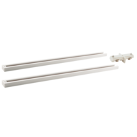 (2) 6 ft. Tracks - Single Circuit - White - Compatible with Halo Track - ELCO Lighting EP12XW