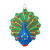 Glitter Peacock Christmas Ornament Thumbnail