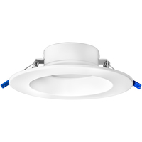 1300 Lumens - 15 Watt - 6 in. Color Selectable New Construction LED Downlight Fixture - Hardwire - Kelvin 2700-3000-3500-4000-5000 - 120 Watt Incandescent Equal - Round - White Trim - 90 CRI - 120-277 Volt - PLT-20271
