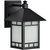 14 in. x 9 in. Outdoor Wall Sconce Fixture - Frosted Glass - Black Finish Thumbnail