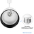 Track Light Fixture - Round Back Cylinder - White - Black Baffle Thumbnail