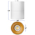 5 in. x 4 in. Wattage Selectable LED Pendant Fixture - Gold Baffle - White Finish Thumbnail
