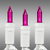 21 ft. - White Wire - Christmas Mini Light String - (100) Pink Bulbs - 2.5 in. Bulb Spacing Thumbnail