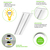 3900 Lumen Max - 35 Watt Max - 1 x 4 LED Troffer Fixture - Three Flat Light Panels - Wattage and Color Selectable Thumbnail