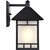 14 in. x 9 in. Outdoor Wall Sconce Fixture - Frosted Glass - Black Finish Thumbnail