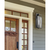 20 in. x 8 in. Outdoor Wall Sconce Fixture - Clear Glass - Black Finish Thumbnail