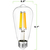 1400 Lumens - 12 Watt - 2700 Kelvin - LED Edison Filament Bulb - 5.12 in x 2.28 in. Thumbnail