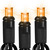 LED Mini Light Stringer - 25 ft. - (60) LEDs - Orange - 6 in. Bulb Spacing - Black Wire Thumbnail