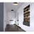20 in. Flush Mount Ceiling Light Fixture - Black Shade - Brass Finish Thumbnail